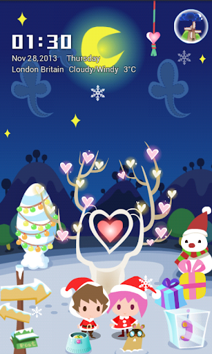 Love in Christmas Locker Theme