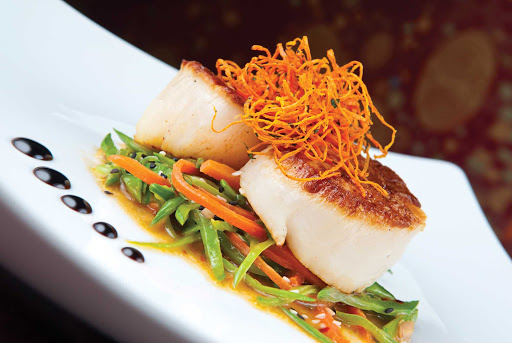 St-Lucia-scallops - Seared scallops on St. Lucia.