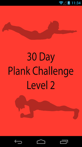 30 Day Plank Challenge Level 2