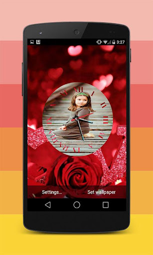 【免費個人化App】My Photo Clock Live Wallpaper-APP點子