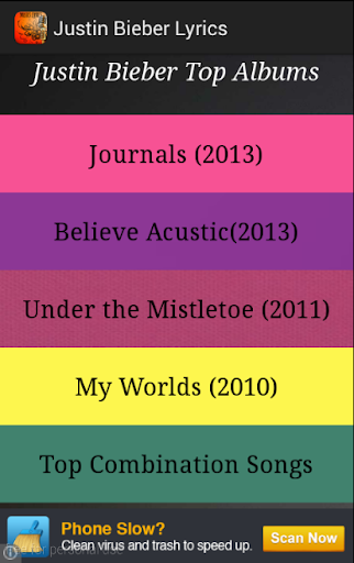 Justin Bieber Songs