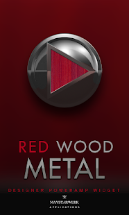 How to install Poweramp Widget Red Wood Metal 2.08-build-208 mod apk for bluestacks