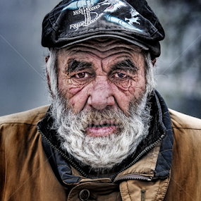 Beggar by Andrei Grososiu - People Portraits of Men