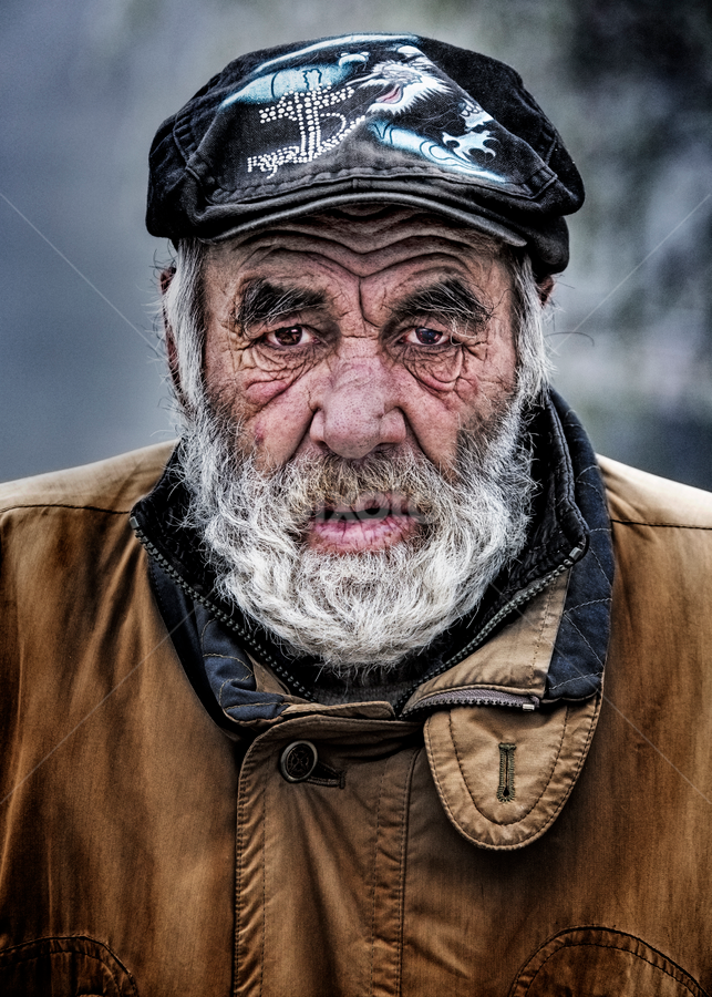 Beggar by Andrei Grososiu - People Portraits of Men