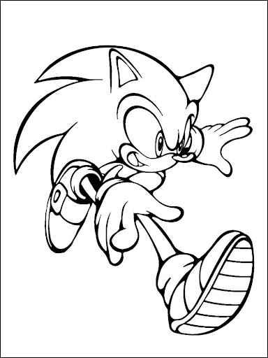 Coloring Book Sonic For Kids