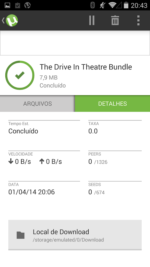 µTorrent® - Torrent Downloader - screenshot