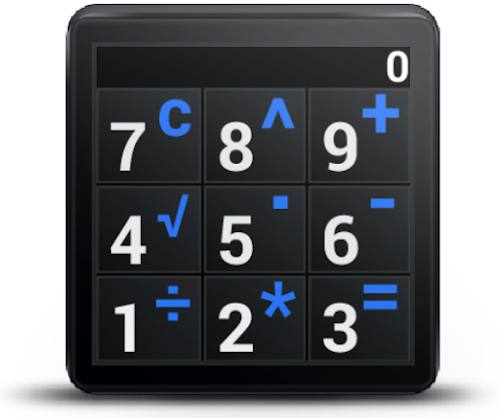 Android application Quick Calc for Android Wear screenshort