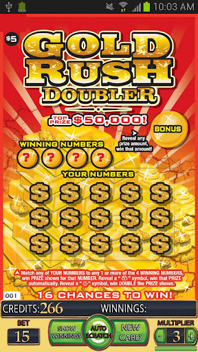 【免費紙牌App】=GOLD RUSH DOUBLER Lotto Card=-APP點子