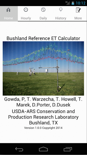 Bushland Ref. ET Calculator