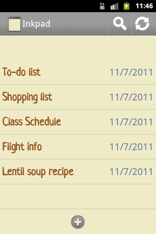 InkPad Notepad - Notas - Lista - screenshot