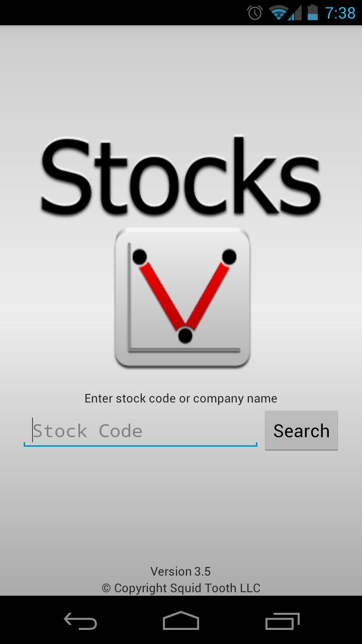 Android application Vaulty Stocks screenshort