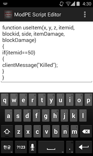ModPE Script Editor