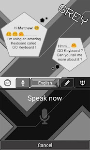 Grey GO Keyboard Theme Screenshots 4