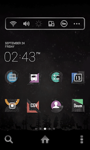 Lastest DarkUnique LINE Launcher theme APK