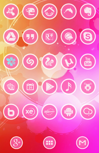 3K Rounds Pink - Icon Pack