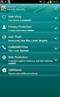 Kaspersky Mobile Security - screenshot thumbnail