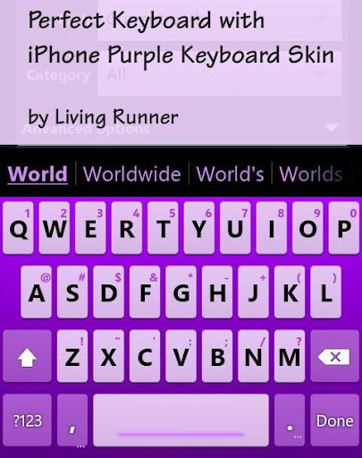 Cool Purple Keyboard Skin