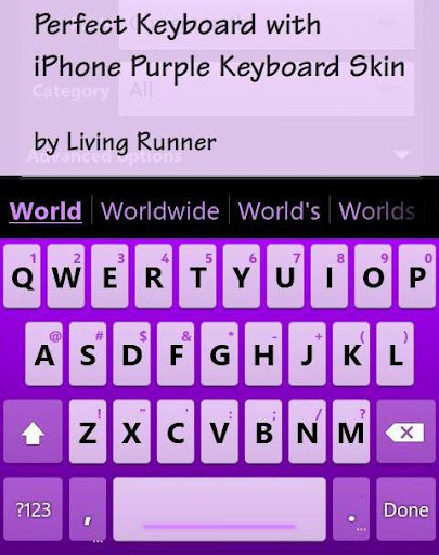 【免費個人化App】Cool Purple Keyboard Skin-APP點子