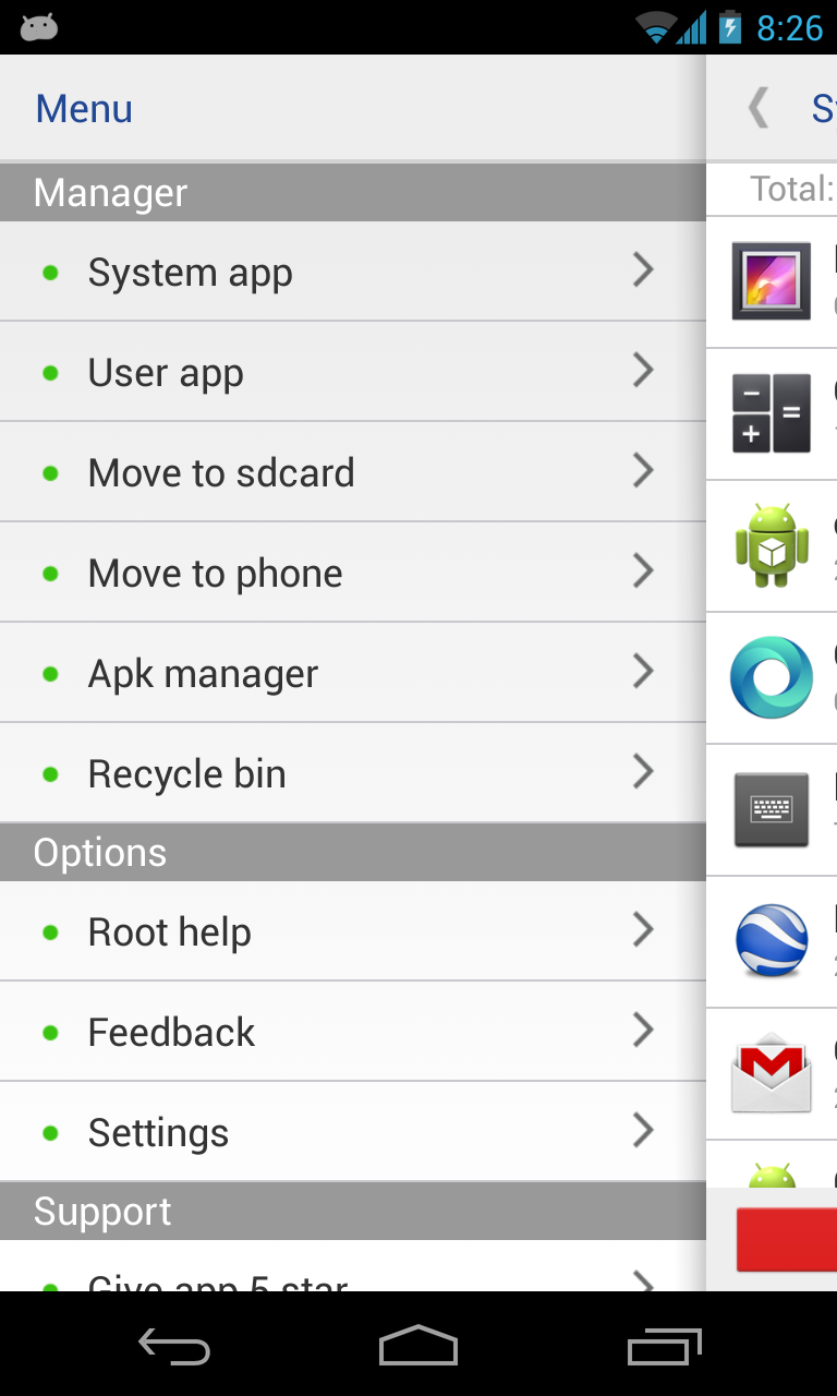 Android application System app remover (root needed) screenshort
