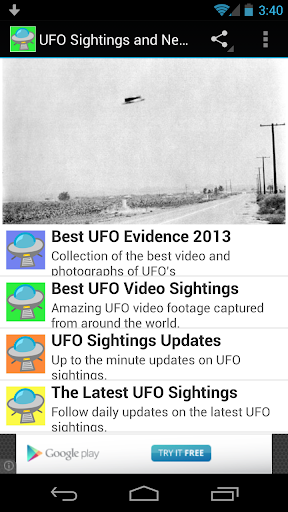 UFO Sightings and News