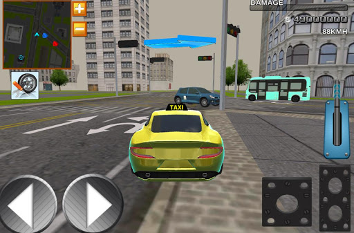 タクシードライバー3Dシムゲーム