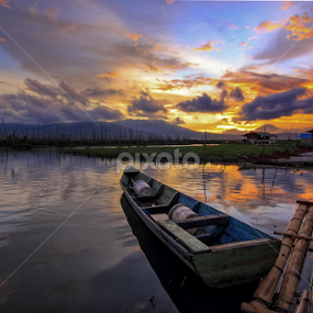 Enjoy Sunset by Franciscus Satriya Wicaksana - Transportation Boats