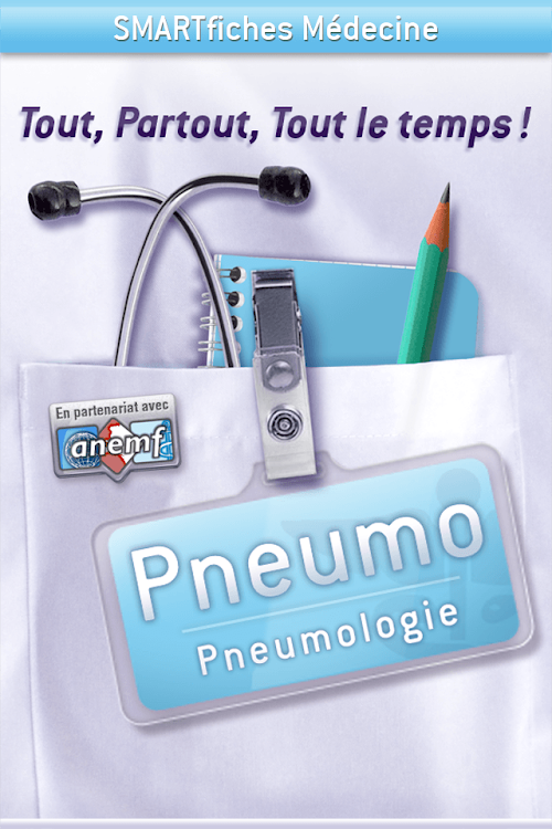 Android application SMARTfiches Pneumologie Free screenshort