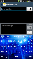 Keyboard Glow Blue APK Ekran Görüntüsü Küçük Resim #4