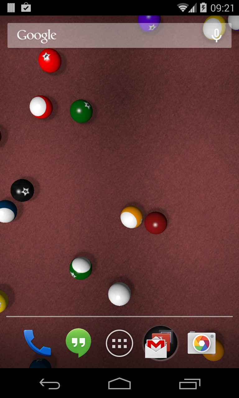 KF Billiards Live Wallpaper Screen 2