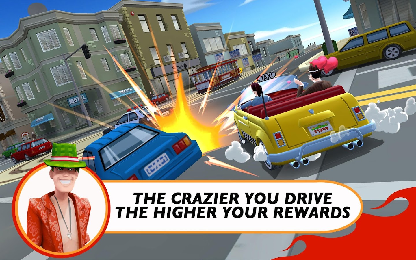 Crazy Taxi City Rush v1.0.1 Apk Android Game Download - screenshot