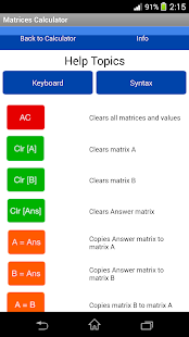 Matrices Calculator Free Trial Screenshots 7