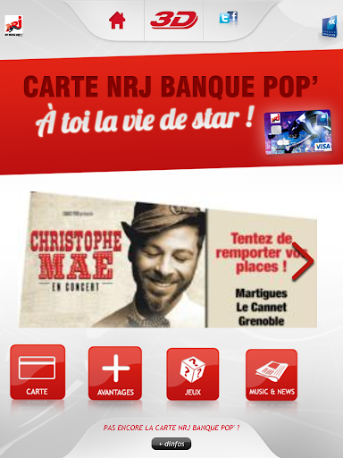 Carte NRJ Banque Pop’