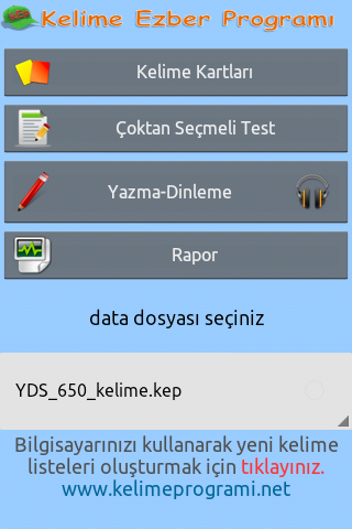 YDS Kelime Ezber Programı