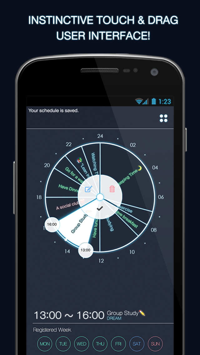 3Cycle - Daily Scheduler Screen 2