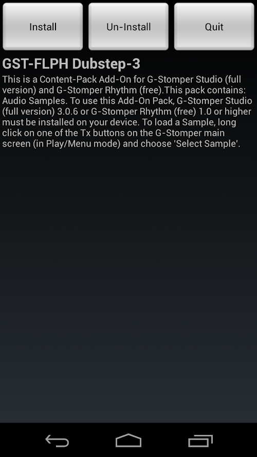Android application G-Stomper GST-FLPH Dubstep-3 screenshort