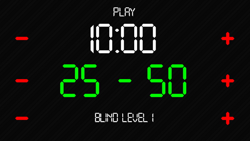 Pro Poker Blind Clock Timer Screen 3