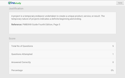 PMstudy ChapterTest - screenshot thumbnail