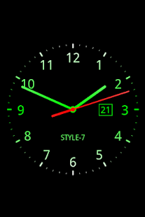  ‪Analog Clock Live Wallpaper-7‬‏- صورة مصغَّرة للقطة شاشة  