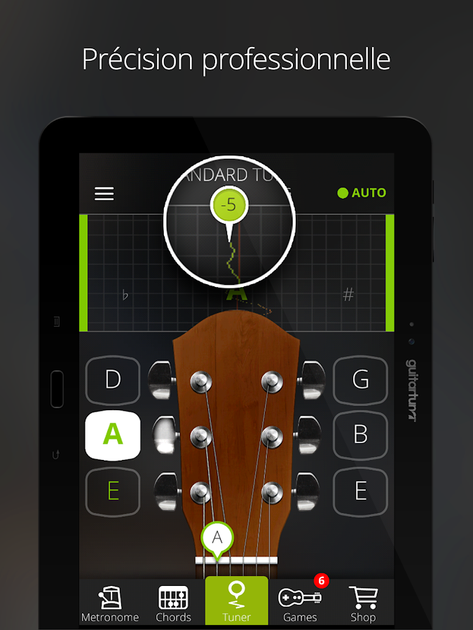 Accordeur Guitares GuitarTuna Applications Android sur Google Play