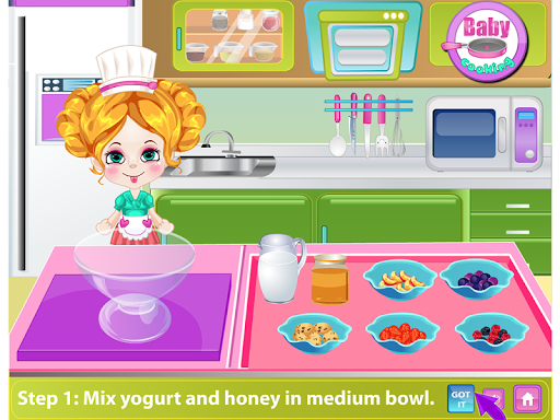 Baby Fruit Toss Cooking Game