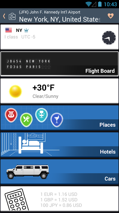 Android application Airline Flight Status Tracker screenshort