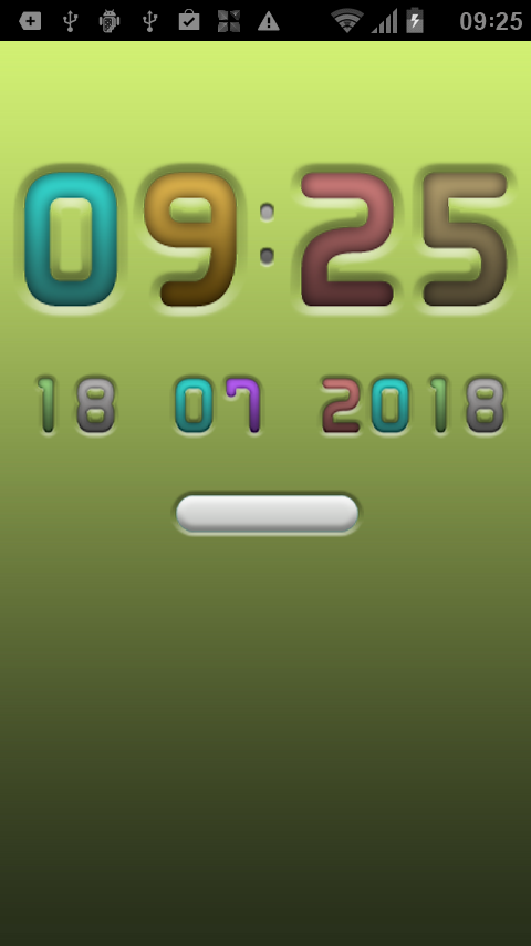 FROOP Digital Clock Widget Screen 2