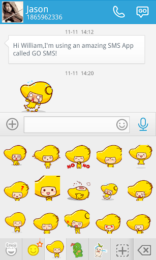 【免費個人化App】GO SMS MANGO ANIMATED STICKER-APP點子