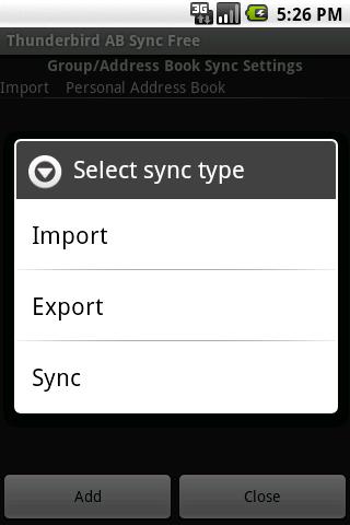 Thunderbird AB Sync Screen 2
