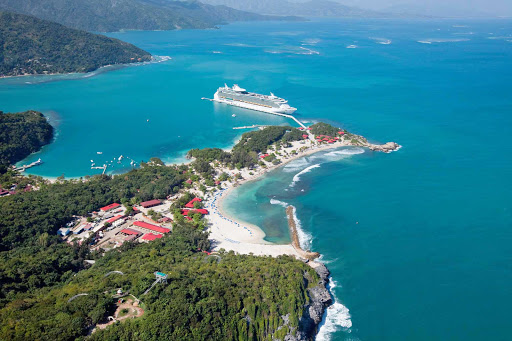 Navigator-of-the-Seas-in-Labadee-Haiti - Navigator of the Seas in Labadee, Royal Caribbean's private resort on the north coast of Haiti. 