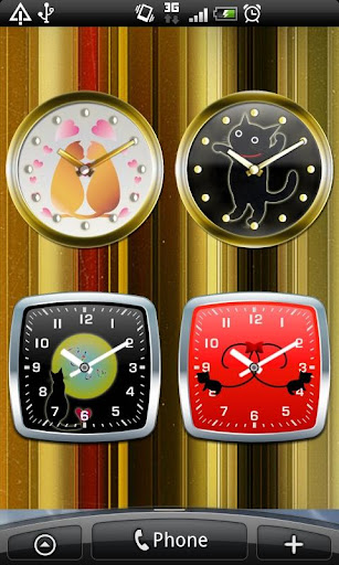 Cat Analog Clocks Full ver.