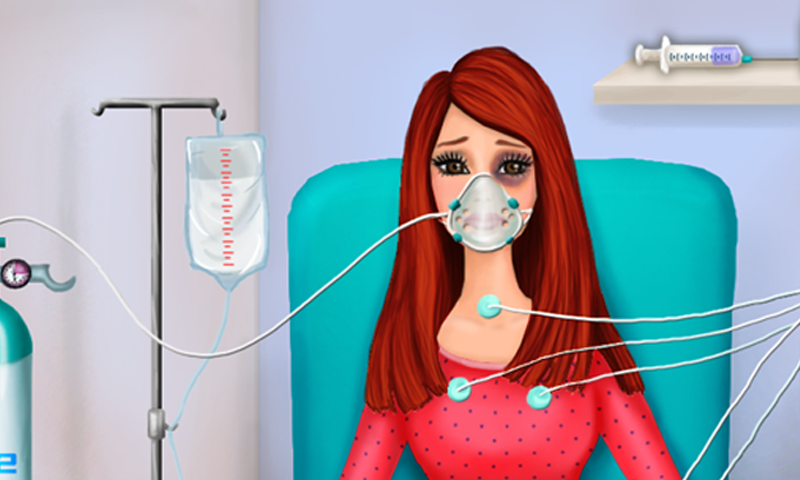 Girl First Aid Flu Ambulance Screen 3