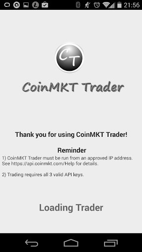 CoinMKT Trader Unofficial