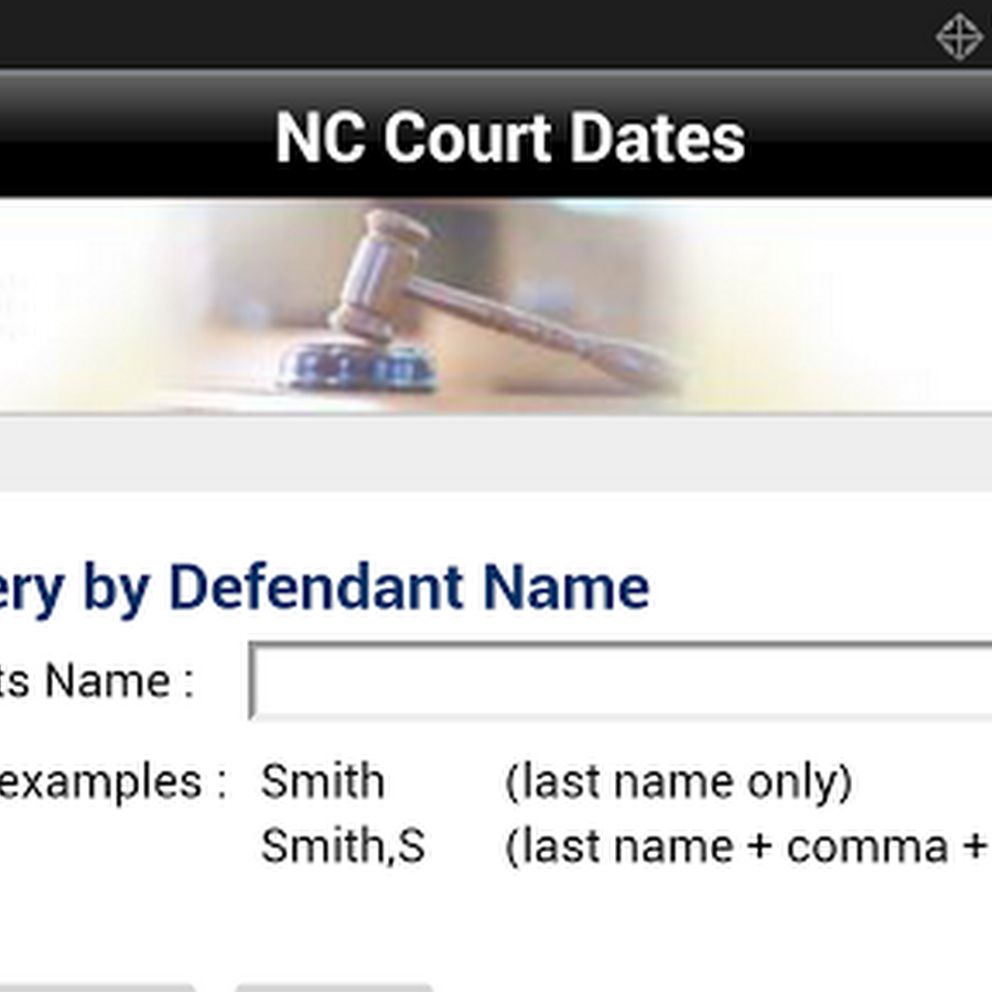 NC COURT CALENDAR