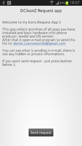 DCikonZ Request App